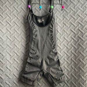 Black and Grey Bodysuit Shape Wear Romper